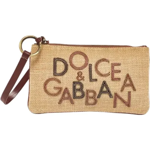 Pre-owned Leather clutches , female, Sizes: ONE SIZE - Dolce & Gabbana Pre-owned - Modalova