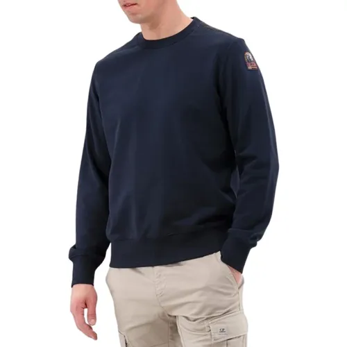 Blau Marineblau Stilvoller Pullover , Herren, Größe: S - Parajumpers - Modalova