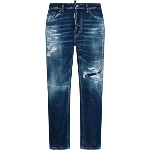 Denim Jeans with Distressed Effect , male, Sizes: L, 2XL, XL, M - Dsquared2 - Modalova