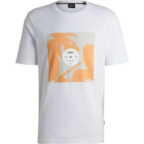 Cotton T-shirt Tiburt388 Designers Code , male, Sizes: M, 2XL, L, XL - Hugo Boss - Modalova