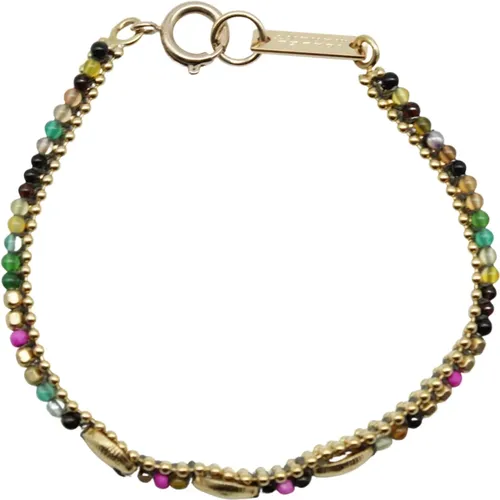 Colorful Charm Bracelet with Beads and Shell Details , female, Sizes: ONE SIZE - Isabel marant - Modalova