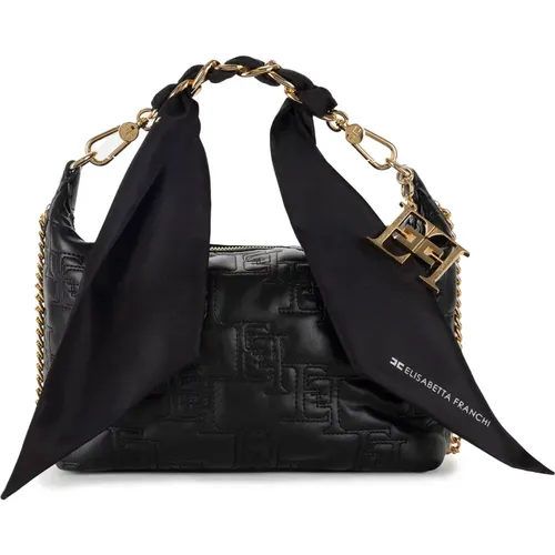 Shoulder Bag with Removable Strap , female, Sizes: ONE SIZE - Elisabetta Franchi - Modalova