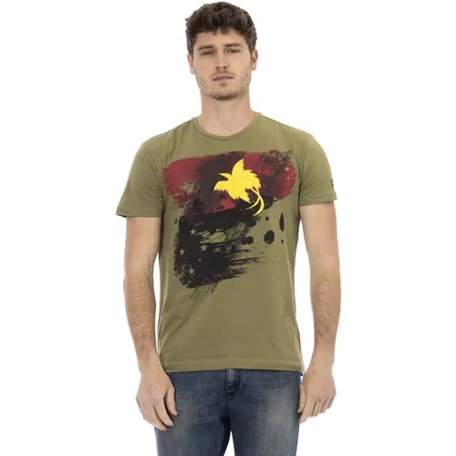 Herren Kurzarm Rundhals T-Shirt , Herren, Größe: S - Trussardi - Modalova