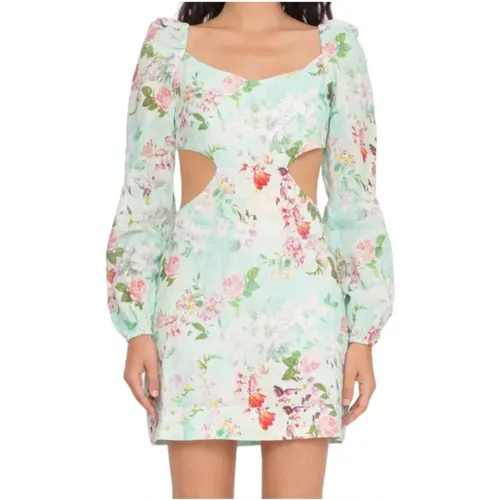 Floral Cut-Out Mini Dress , female, Sizes: M - MC2 Saint Barth - Modalova