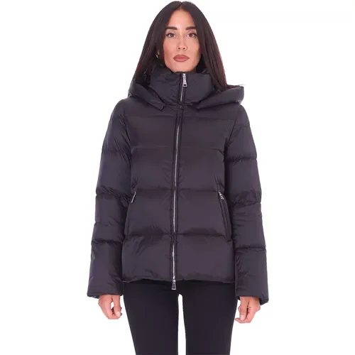 Schwarze Daunenjacke für Frauen , Damen, Größe: S - add - Modalova