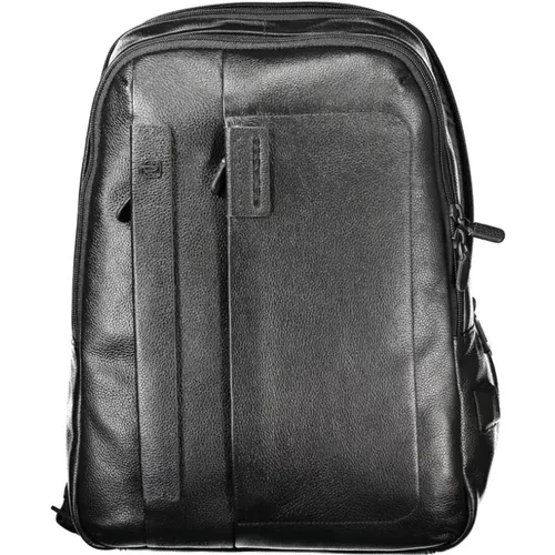 Schwarzer Lederrucksack Piquadro - Piquadro - Modalova