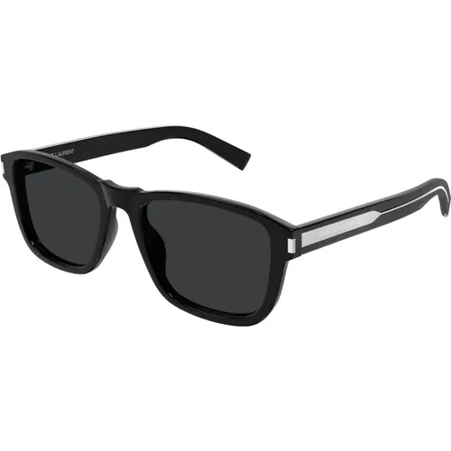 Klassische schwarze Sonnenbrille SL 710 , Herren, Größe: 54 MM - Saint Laurent - Modalova