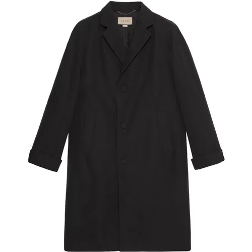 Cotton Poplin Coat , male, Sizes: M - Gucci - Modalova