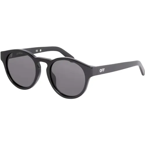 Frame Sunglasses with Grey Lenses , unisex, Sizes: 51 MM - Off White - Modalova