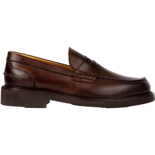 Braune Leder Herren Loafers Exton - Exton - Modalova