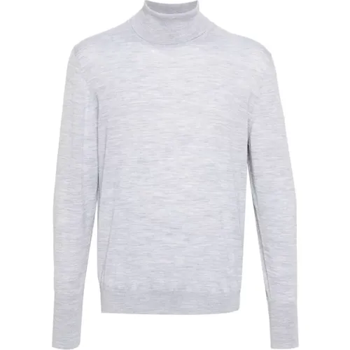 Casual Grauer Wollpullover mit Rollkragen,Beiger Woll-Casual-Pullover - Eleventy - Modalova