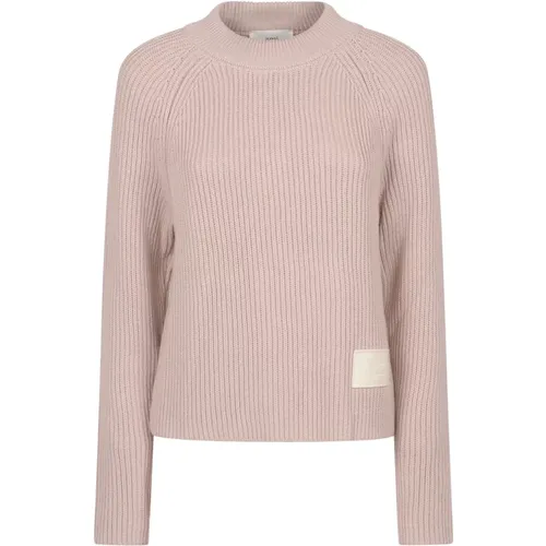 Label Pullover , Damen, Größe: L - Ami Paris - Modalova