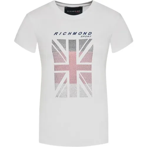 Bianco Regular Fit T-Shirt , Damen, Größe: 2XS - John Richmond - Modalova