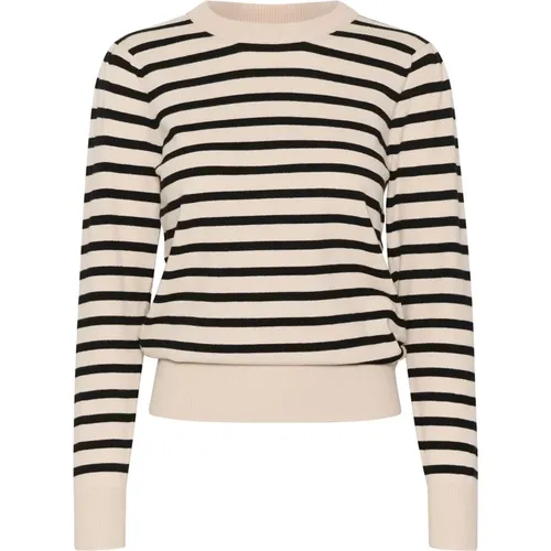 Gestreifter Pullover Schwarz - Saint Tropez - Modalova