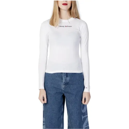 Womens Print Long Sleeve T-Shirt , female, Sizes: XS - Tommy Jeans - Modalova
