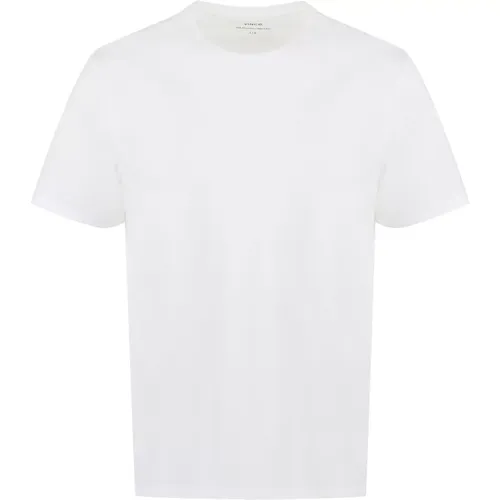 Geripptes Baumwoll-T-Shirt , Herren, Größe: XL - Vince - Modalova