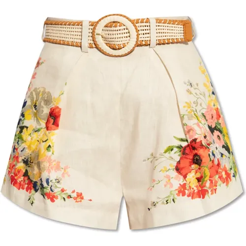 Linen shorts , female, Sizes: XS - Zimmermann - Modalova