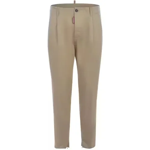 Cotton Trousers Ss22 , male, Sizes: XL - Dsquared2 - Modalova