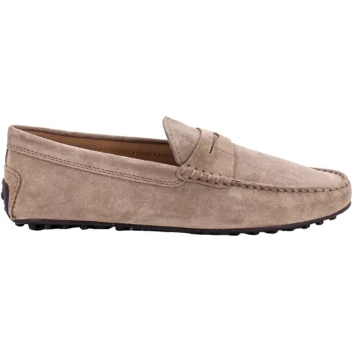 Suede Frontal Saddle Loafers , Herren, Größe: 41 EU - TOD'S - Modalova