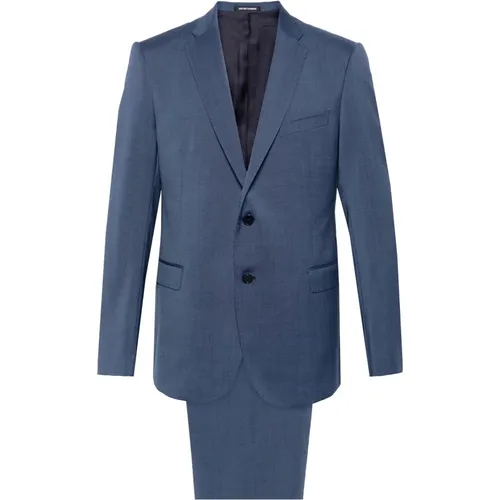 Classic Wool Suit , male, Sizes: XL, L - Emporio Armani - Modalova