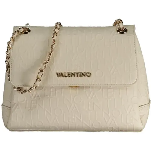 Weiße Polyethylen-Handtasche mit Kettenhenkeln - Valentino by Mario Valentino - Modalova