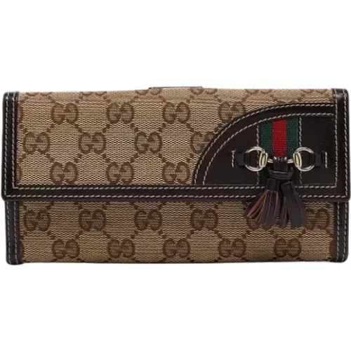 Pre-owned Leder Portemonnaies , Damen, Größe: ONE Size - Gucci Vintage - Modalova