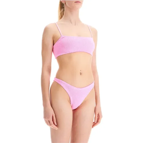 Gerüschtes Bandeau-Bikini-Set , Damen, Größe: ONE Size - Hunza G - Modalova