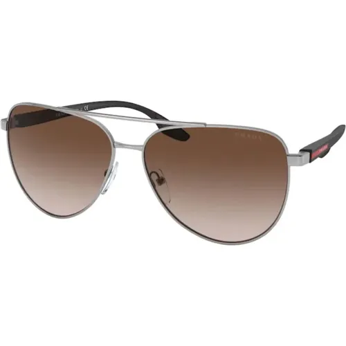 Stylische Sonnenbrille für Männer - Linea Rossa Kollektion , Herren, Größe: 61 MM - Prada - Modalova