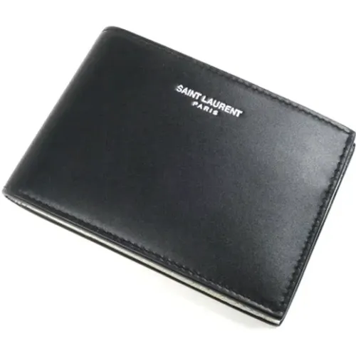 Pre-owned Leather wallets , male, Sizes: ONE SIZE - Saint Laurent Vintage - Modalova