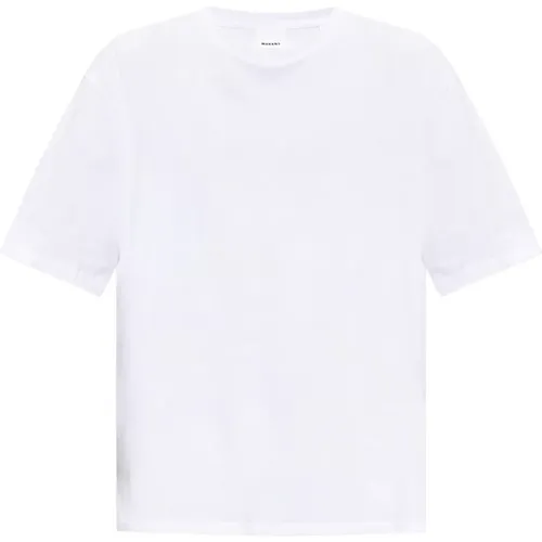 ‘Guizy’ cotton T-shirt , male, Sizes: L, M - Isabel marant - Modalova