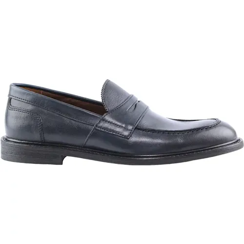 Washed Leather College Shoes , male, Sizes: 9 UK, 7 UK - Marco Ferretti - Modalova