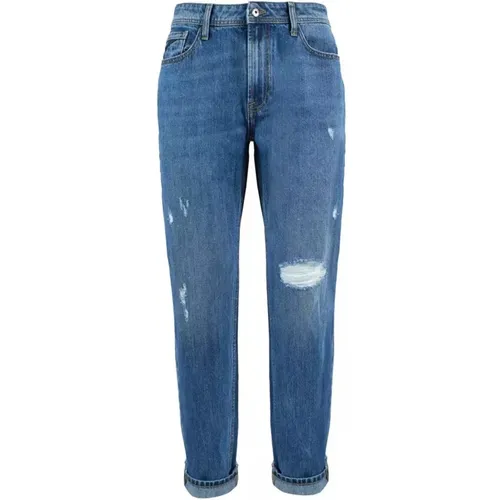 Ripped Seams Cotton Jeans , male, Sizes: W30, W29, W28 - YES ZEE - Modalova