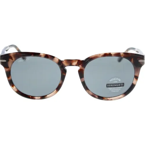 Confidential Havana Polarized Sunglasses , female, Sizes: 51 MM - Serengeti - Modalova
