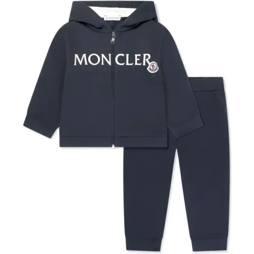 Blauer Strickbekleidungsanzug - Moncler - Modalova