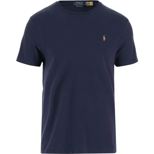 Cotton T-shirt with Logo Detail , male, Sizes: XL, 2XL, L - Polo Ralph Lauren - Modalova