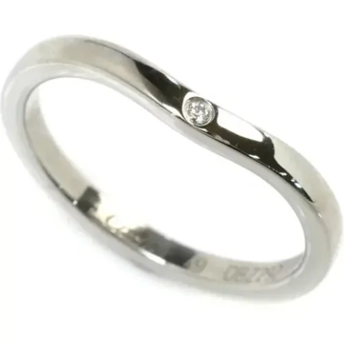 Pre-owned Platinum rings , female, Sizes: ONE SIZE - Cartier Vintage - Modalova