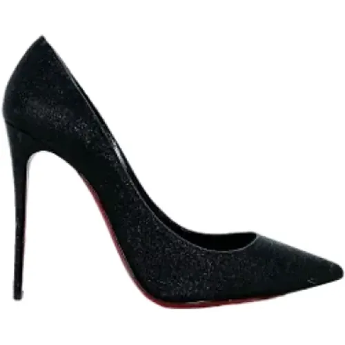 Pre-owned Fabric heels , female, Sizes: 5 1/2 UK - Christian Louboutin Pre-owned - Modalova