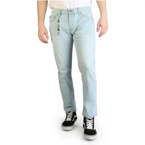 Herren Jeans mit Knopfverschluss , Herren, Größe: W29 - YES ZEE - Modalova