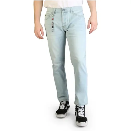 Herren Jeans mit Knopfverschluss , Herren, Größe: W30 - YES ZEE - Modalova