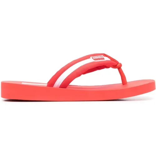 Rote Sommersandalen mit 2,5 cm Absatz , Herren, Größe: 41 EU - Kenzo - Modalova