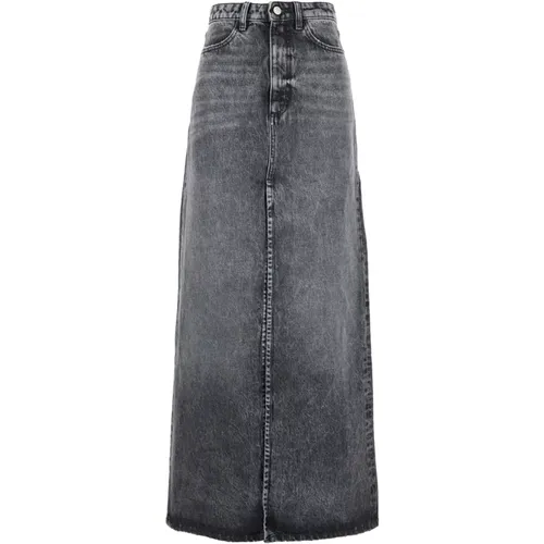 Langer Denimrock für Frauen , Damen, Größe: W28 - Icon Denim - Modalova