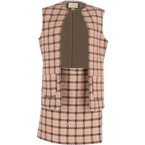 Pre-owned Wool tops , female, Sizes: 5 UK - Gucci Vintage - Modalova
