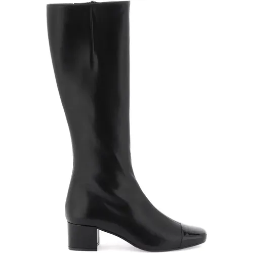 Nappa leather malaga boots with cuban heel , female, Sizes: 7 UK, 6 UK, 5 UK, 3 UK - Carel - Modalova