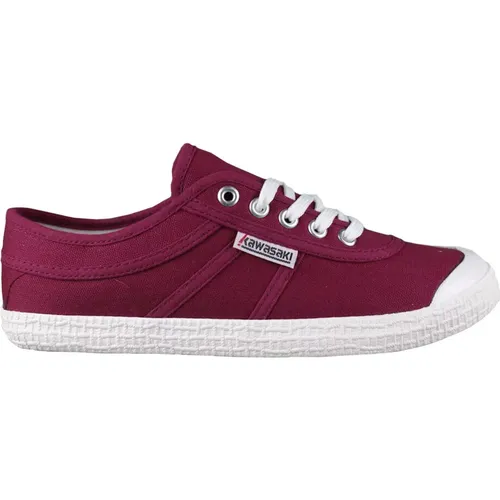 Original Canvas Schuh Beet Rot , Herren, Größe: 37 EU - Kawasaki - Modalova