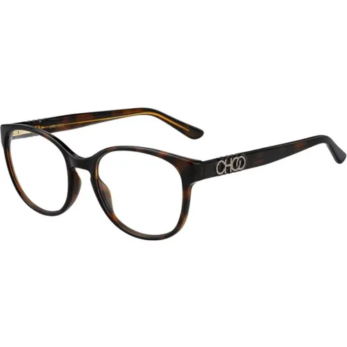 Classic Havana Frame Glasses , unisex, Sizes: 52 MM - Jimmy Choo - Modalova