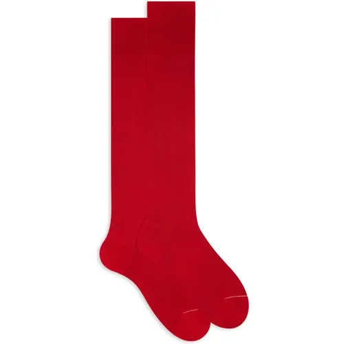 Italienische lange Socken weiche Baumwolle , Herren, Größe: L - Gallo - Modalova