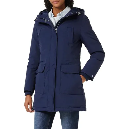 Technische Daunenparka Jacke , Damen, Größe: M - Tommy Hilfiger - Modalova