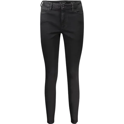 Schwarze Skinny High Denim Jeans , Damen, Größe: W31 L29 - Guess - Modalova