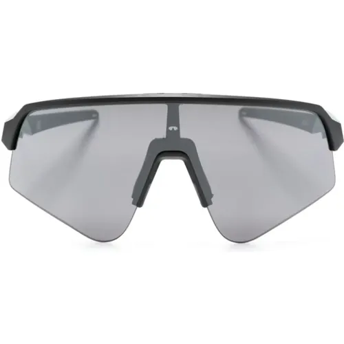 Schwarze Shield Sonnenbrille UV-Schutz , Herren, Größe: ONE Size - Oakley - Modalova