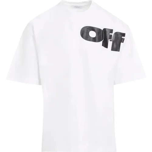 Off , Classic Tee Streetwear Style , male, Sizes: XL, L, S, M - Off White - Modalova